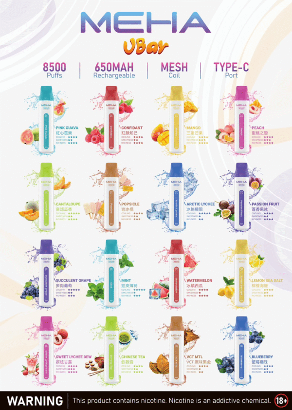 MEHA魅嗨拋棄式/8500口可充電